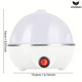 Cocedor automático de huevos de 1 pieza con función de apagado automático, hervidor de huevos multifuncional, acero inoxidable apto para alimentos, enchufe estadounidense de 110V-10V, material PP, sin necesidad de pilas, utensilio esencial en la cocina p