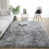 Alfombra rectangular de peluche ultra suave, antideslizante y lavable a máquina, para decoración de dormitorio, sala de estar y sala de juegos