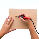 Cautín Pirograbador Decoración Madera Cuero Corcho 120V + Acuarelas y Pincel