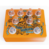 Pedal de efectos para guitarra AHAJII AH-68, con distorsión y delay, modo clásico, múltiples unidades de delay