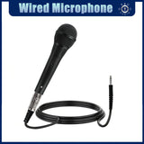 Micrófono de Karaoke Dinámico con Cable, Micrófono Metálico Portátil, , Conector de 6.35mm, Calidad de Sonido Clara, Agarre Cómodo, Ideal para Karaoke, Discursos, Cantos, Reuniones, Transmisiones en Vivo, etc