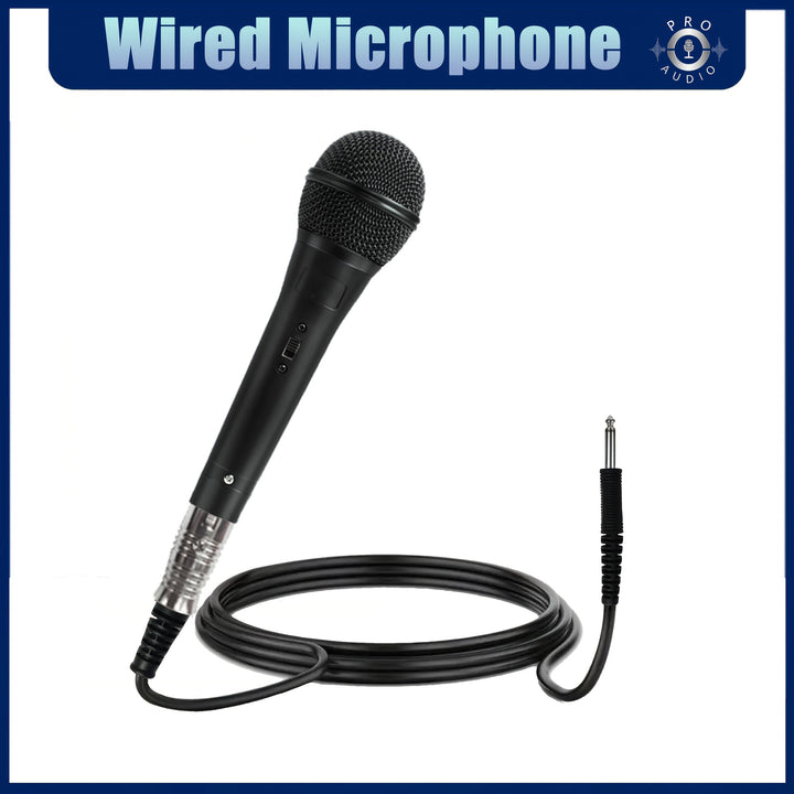 Micrófono de Karaoke Dinámico con Cable, Micrófono Metálico Portátil, , Conector de 6.35mm, Calidad de Sonido Clara, Agarre Cómodo, Ideal para Karaoke, Discursos, Cantos, Reuniones, Transmisiones en Vivo, etc