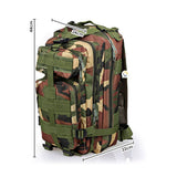 Morral Militar 36L Maletín Táctico Asalto Camuflado Impermeable Ref. 3P