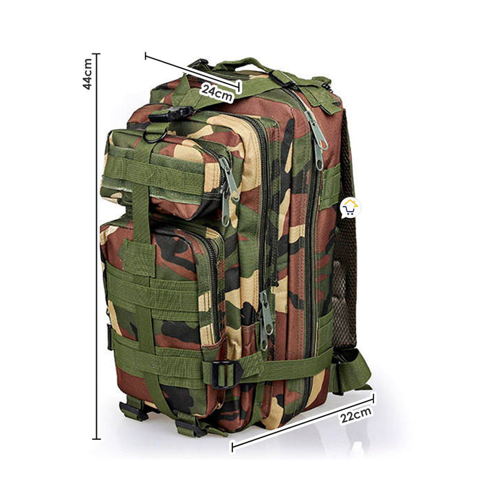 Morral Militar 36L Maletín Táctico Asalto Camuflado Impermeable Ref. 3P