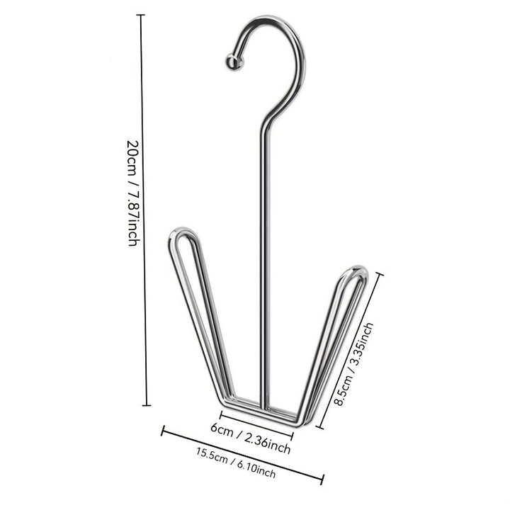 Conjunto de 3 Piezas de Estante para Secar Zapatos en Forma de U de Acero Inoxidable - A Prueba de Viento, Secado Rápido, Ahorro de Espacio con Ganchos Montados en la Pared para Uso Exterior e Interior, Ventilación Vertical para Secado, Estante de Secado
