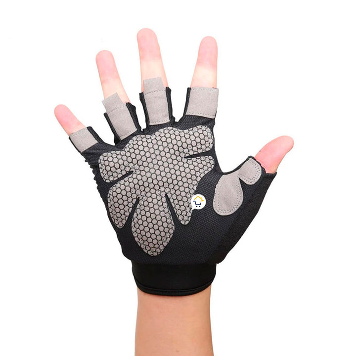 Guantes Medio Dedo Antideslizantes Ejercicio Deporte AOLIKES01