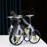 Nueva estantería creativa para vino en casa, armario de vino y soporte decorativo para vino, con una elegante estantería para botellas de vino al revés para un toque lujoso.