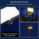 ZOMEI LED Luz para teléfono móvil y cámara, modo ajustable, luz de edición de video recargable, adecuada para teléfonos móviles, cámaras, portátiles, luces de teléfono para selfies, videoconferencias