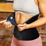 Faja Cinturilla Mujer Broches Sauna Reductora Neopreno 22008