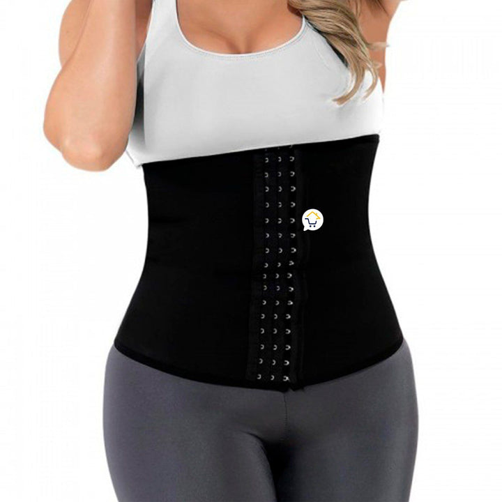 Faja Cinturilla Mujer Broches Sauna Reductora Neopreno 22008