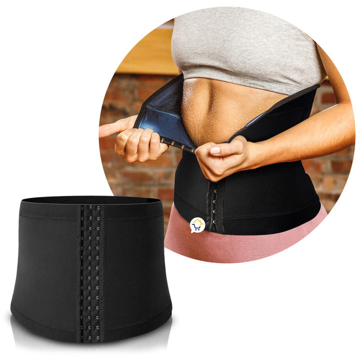 Faja Cinturilla Mujer Broches Sauna Reductora Neopreno 22008