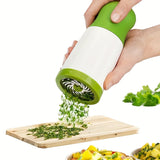 Utensilio de cocina redondo de ABS para picar cilantro y verduras - Ideal para cocinar en casa, restaurantes - Perfecto para foodies, no necesita baterías