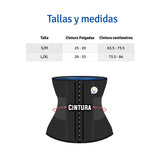Faja Cinturilla Mujer Broches Sauna Reductora Neopreno 22008