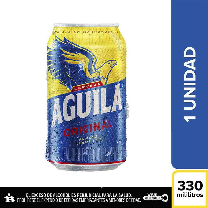 CERVEZA AGUILA 330ML LATA