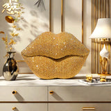 1 pieza de decoración escultural de labios sexy, ideal para sala, oficina, habitación, bar, hotel, baño, decoración de bodas, regalo de San Valentín, regalo de compromiso y diversos regalos decorativos para festividades