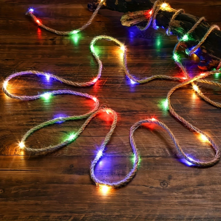 1 pieza de luz solar de cuerda, 5 metros/197 pulgadas - Luces de hadas LED doradas con diseño de cuerda, impermeables y 8 modos, ideales para decoración al aire libre, jardín, patio, pared, techo, balcón - Perfectas para el Día de San Valentín, Pascua, E