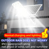 Luces de calle solares LED, luces de patio al aire libre de 6000Mah, y ahorro de energía, impermeables y duraderas, adecuadas para estacionamientos comerciales, canchas de baloncesto escolares y calles, fáciles de instalar, con luces de pared solares con