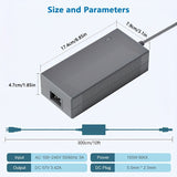 Adaptador de Energía Compatible con Starlink Gen 3, Cargador Starlink Gen 3 57V 3.42A, Adaptador AC a DC para Accesorios Starlink Gen 3, Cable de Alimentación de 3.05 Metros