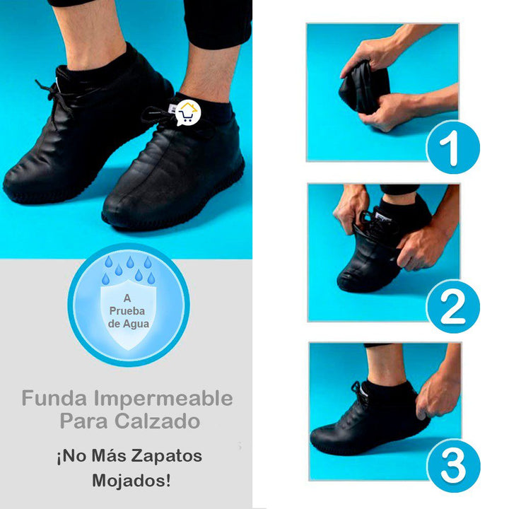 Botas Lluvia Cortas Impermeables Protector Lluvia Antideslizante 8030