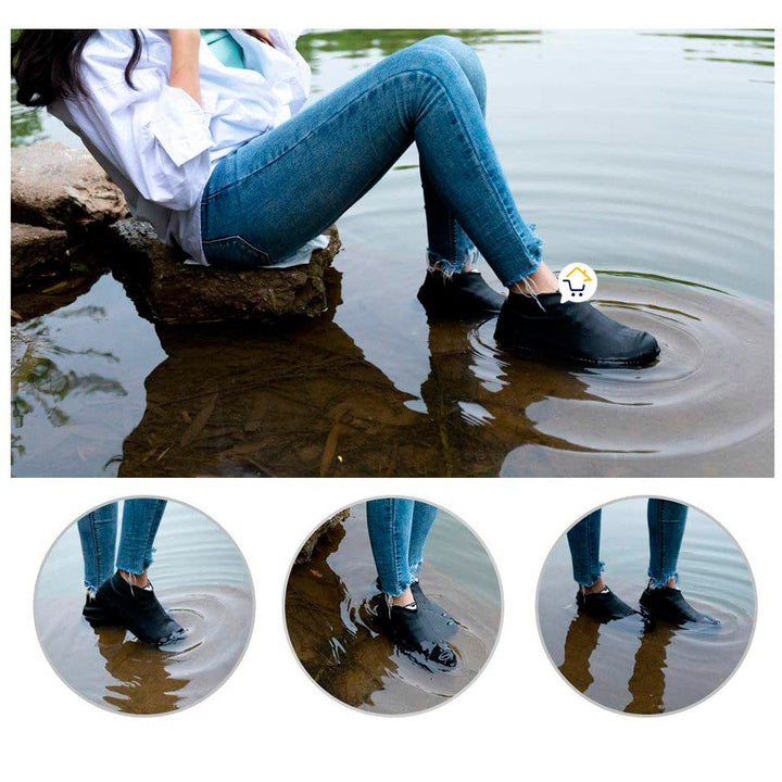 Botas Lluvia Cortas Impermeables Protector Lluvia Antideslizante 8030