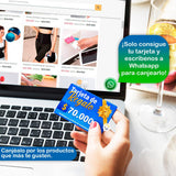 Tarjeta De Regalo Virtual $70.000 Bono TR70