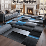 1pc Alfombra de decoración de Navidad, geométrico abstracto, estilo nórdico, antideslizante, lavable en máquina, fibra de poliéster 100%, para salón, sofá, mesa de café, mesita de noche, mesa de comedor, cocina, sala de juegos, interior, exterior, jardín
