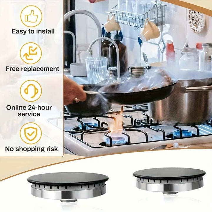 4 piezas para hornos de gas SABAF, accesorios para hornos de gas, cubierta de llama, superficie plana, 55 mm (1 pieza + 75 mm 2 piezas + 100 mm 1 pieza)