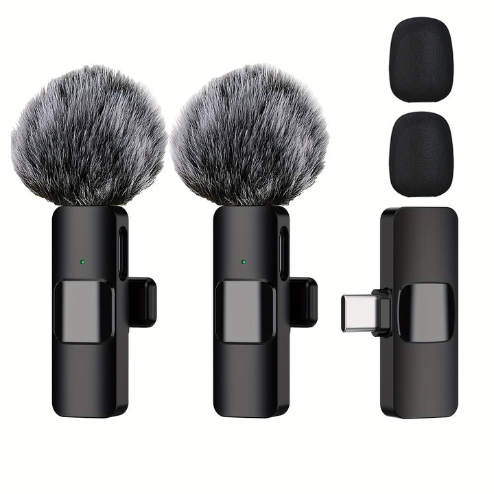 Micrófono de solapa inalámbrico profesional, micrófono inalámbrico para smartphones, laptops, grabación de videos, transmisión en vivo, entrevistas y video blogs