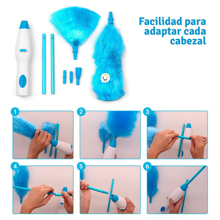 Sacudidor Recargable Plumero Cepillo De Limpieza Portátil TWHR5