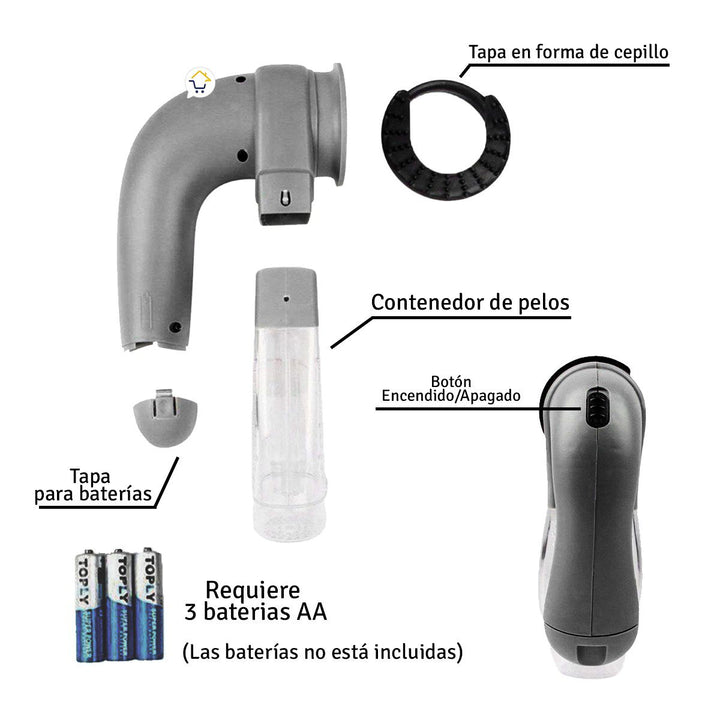 Aspirador De Pelo Para Mascotas Cepillo Limpieza HD1220