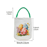 Una canasta de Pascua redonda con un diseño de conejo con asas, adecuada para niños y niñas. Perfecta para decorar con huevos de Pascua, juguetes, libros y regalos para las vacaciones.