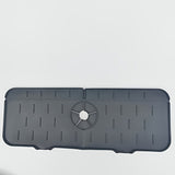 Bandeja Antideslizante de Silicona para Grifo, Protector Impermeable y Secado Rápido con Diseño Inclinado 5° para Control de Flujo de Agua, Anti-Reflujo Multiusos, Bordes Plegables Fáciles de Limpiar, Tapete Resistente al Calor para Secar Platos en Encim