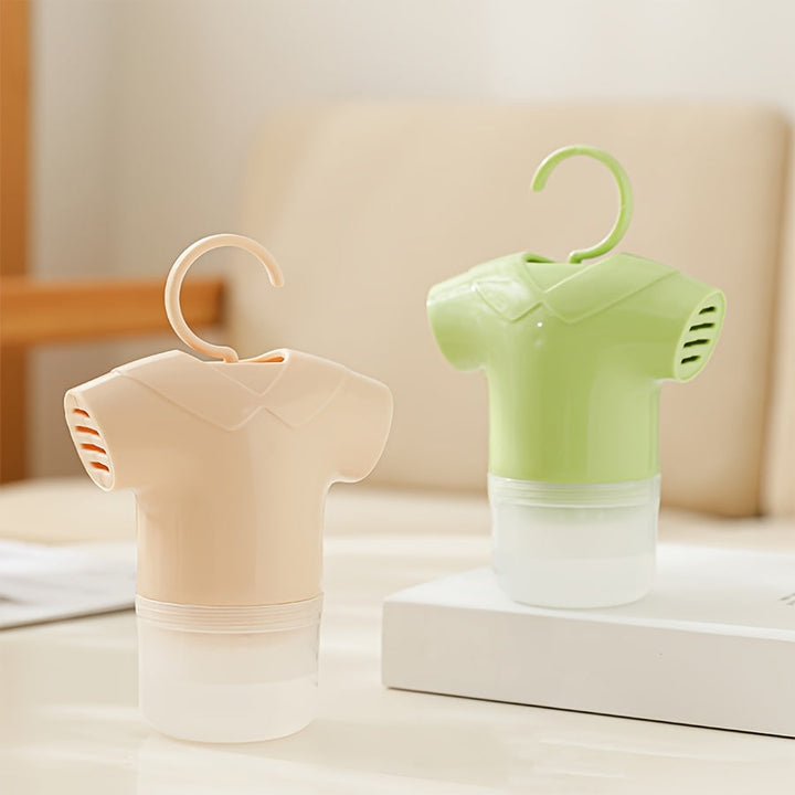 Deshumidificador de Armario con Desecante o Paquete de Cinco Absorbentes de Humedad, Diseño Adorable en Forma de Ropa, Caja Colgante para Almacenamiento Doméstico que Previene Moho y Humedad
