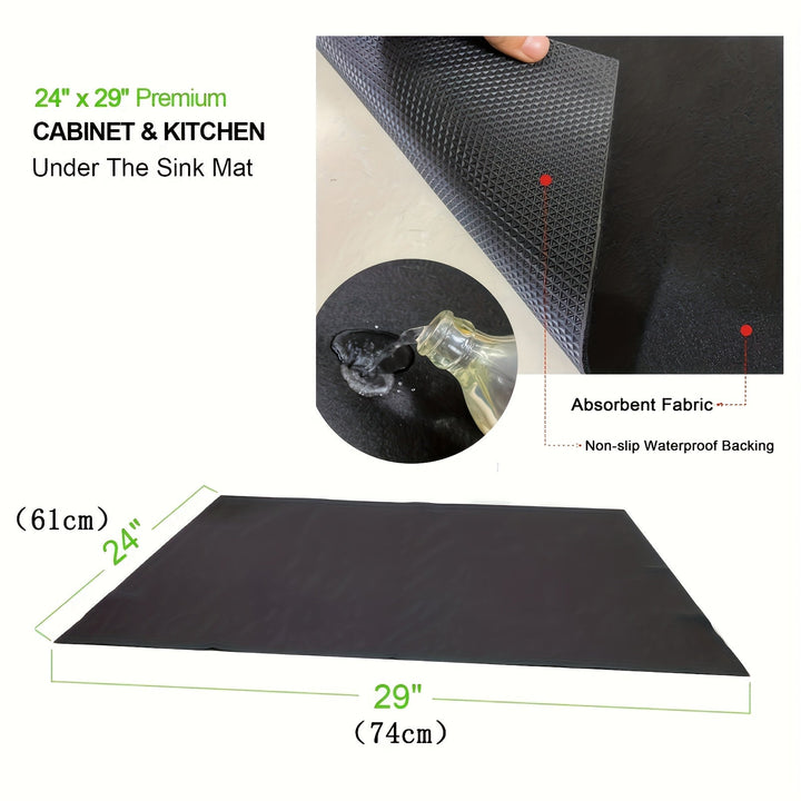 Paquete individual de 91,44 x 127,0 pulgadas para parrilla al aire libre, 60,96 x 73,66 pulgadas para fregadero, reutilizable, fácil de limpiar, superficie protectora para tierra o césped, con material plástico duradero