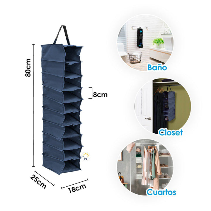 Organizador Zapatos 10 Pares Colgante Zapatera Multifuncional OZ10P