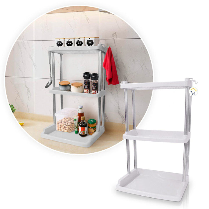 Estantería 3 Niveles Organizador Multifuncional Cocina Baño COCI141