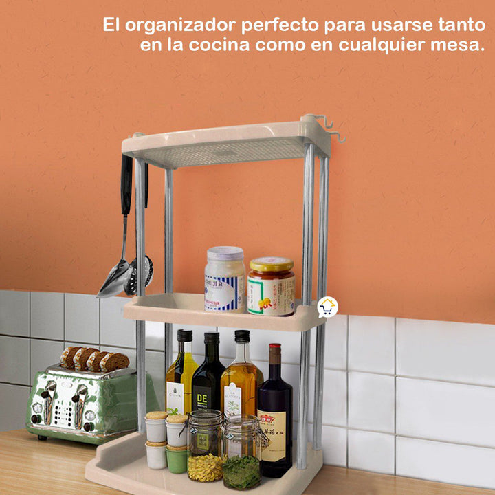 Estantería 3 Niveles Organizador Multifuncional Cocina Baño COCI141