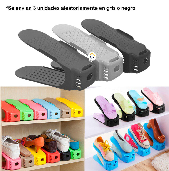 Organizador de zapatos x3 Zapatero Acomodador Plástico ZAP3