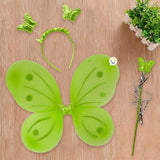 Disfraz Mariposa Hada Alas Diadema Varita Halloween OD500