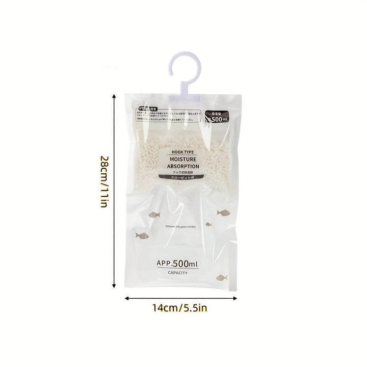 Bolsa Absorbente de Humedad Montada en la Pared, Bolsa Absorbente de Humedad y Anti-moho para Deshumidificación, Desecante, Anti-moho Adecuado para Armarios y Guardarropas - Bolsa de Deshumidificación Reutilizable Adecuada para Deshumidificación en Dormi