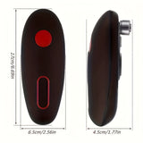Abre latas eléctrico multifuncional, modelo eléctrico elegante negro, gadget de cocina sin esfuerzo, diseño amigable para mayores, personas con artritis y manos débiles - Esencial para la cocina alimentado por baterías (baterías no incluidas)