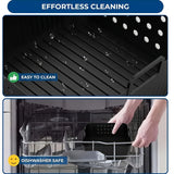 3 piezas/2 piezas/1 pieza, bandeja de silicona para hornear adecuada para freidoras de aire, compatible con modelos Philips HD9270, Nlnja AF180, AF140, con superficie antiadherente, fácil de usar en freidoras de aire, hornos, microondas, etc.