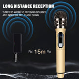 Sistema de Micrófono Dinámico Inalámbrico Profesional de 4pcs/2pcs/1pc - Receptor Recargable, Audio Cristalino, Batería de Larga Duración, Ideal para Fiestas, Iglesia, Reuniones, Bodas, Karaoke, Actuaciones y Discursos Públicos