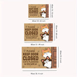 Alfombra de Bienvenida para Gatos -1pc Mantén la Puerta Cerrada, Alfombra Decorativa Interior para el Hogar con Diseño de Planificación de Fuga de Gatos, Hecha de Poliéster y Con una Grosor de Un Centímetro que Pesa 800 Gramos por Metro Cuadrado