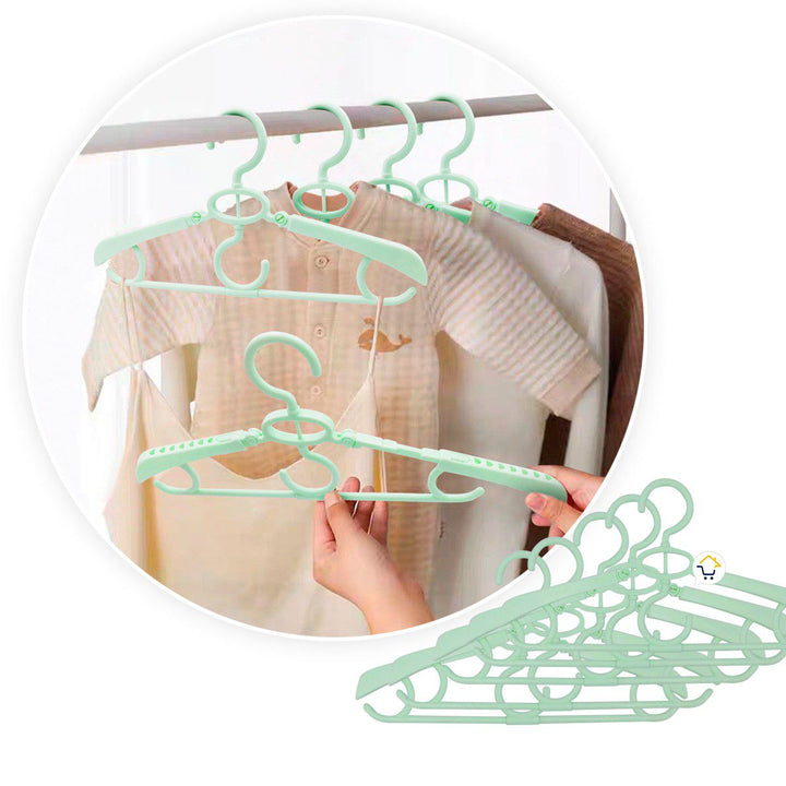 Gancho De Ropa Ajustable x5 Organizador Closet Bebé PER1