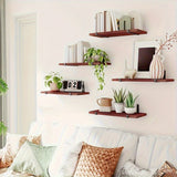 Estantes flotantes de madera clásicos, almacenamiento ajustable para colgar en pared, fácil instalación, ideal para cocina, sala y dormitorio