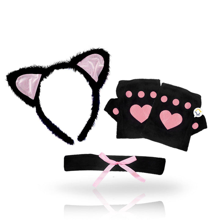 Kit Accesorios Gata Disfraz Halloween Fiesta Disfraces FS9019