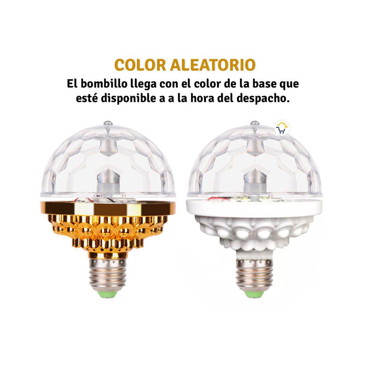 Bombillo LED Giratorio RGB Discotequero Luz Navidad XX211