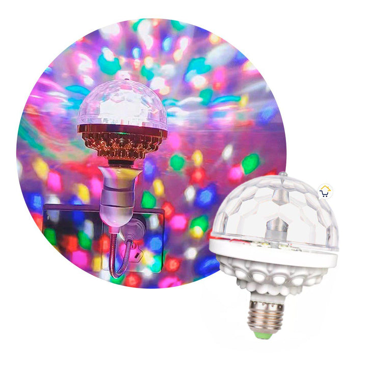 Bombillo LED Giratorio RGB Discotequero Luz Navidad XX211
