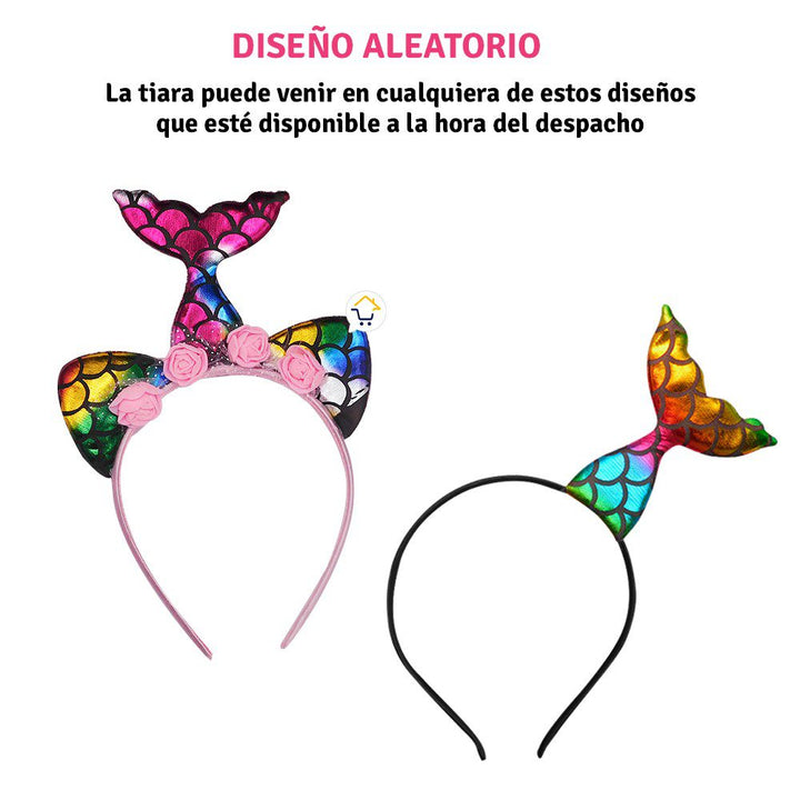 Disfraz Sirena Accesorios Halloween Niñas Fiesta de Disfraces TP346